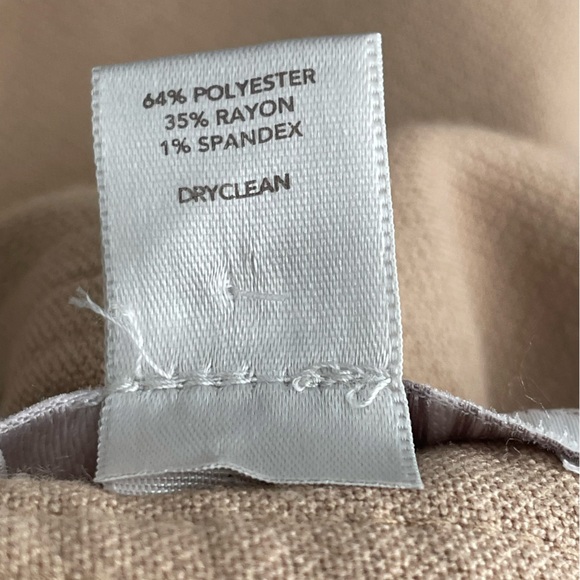 Ann Taylor Loft Petites Camel Polyester Blend A-Line Skirt Size 6P - Picture 5 of 5